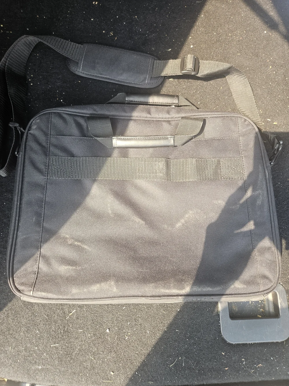 Black Laptop Messenger Bag - Unbranded